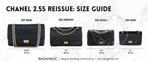 chanel bag size comparison